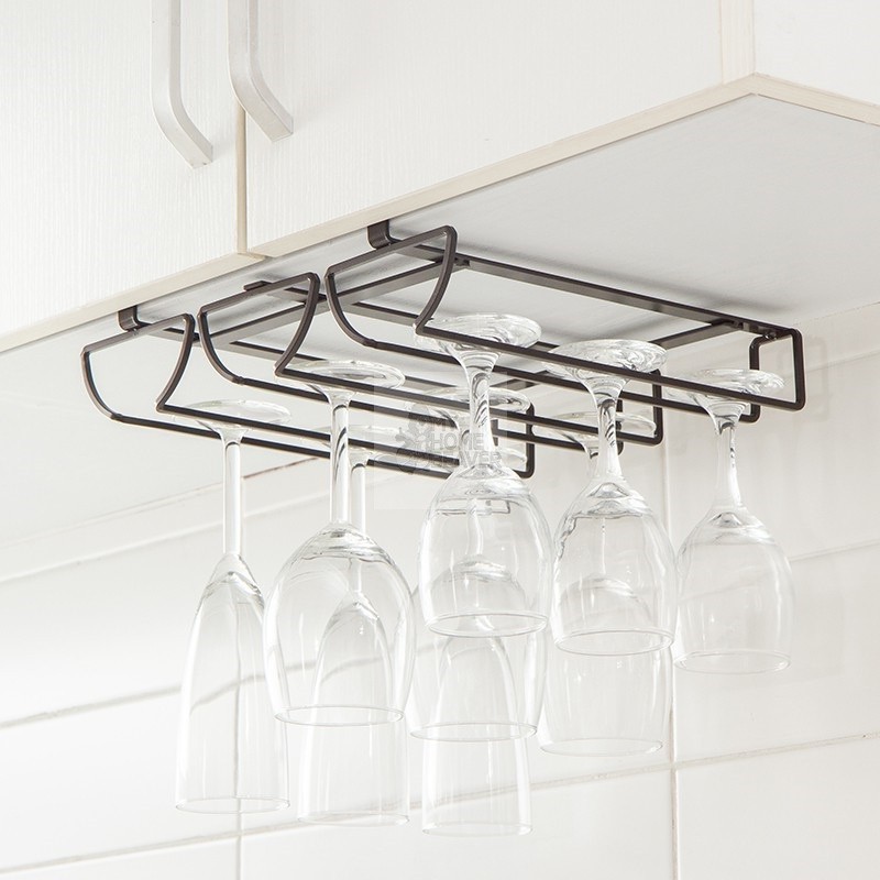 no drill wine glass rack