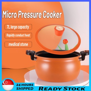 🇸🇬 [READY STOCK]Household Micro Pressure Cooker Suitable For Smoldering Pot Medical Stone Pressure Non-Stick Cooking Pot
