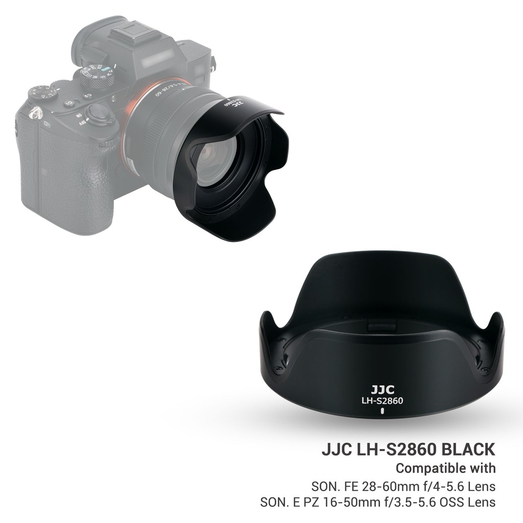 JJC Reversible Lens Hood for Sony A6000 A6100 A6300 A6400 A6500 with E