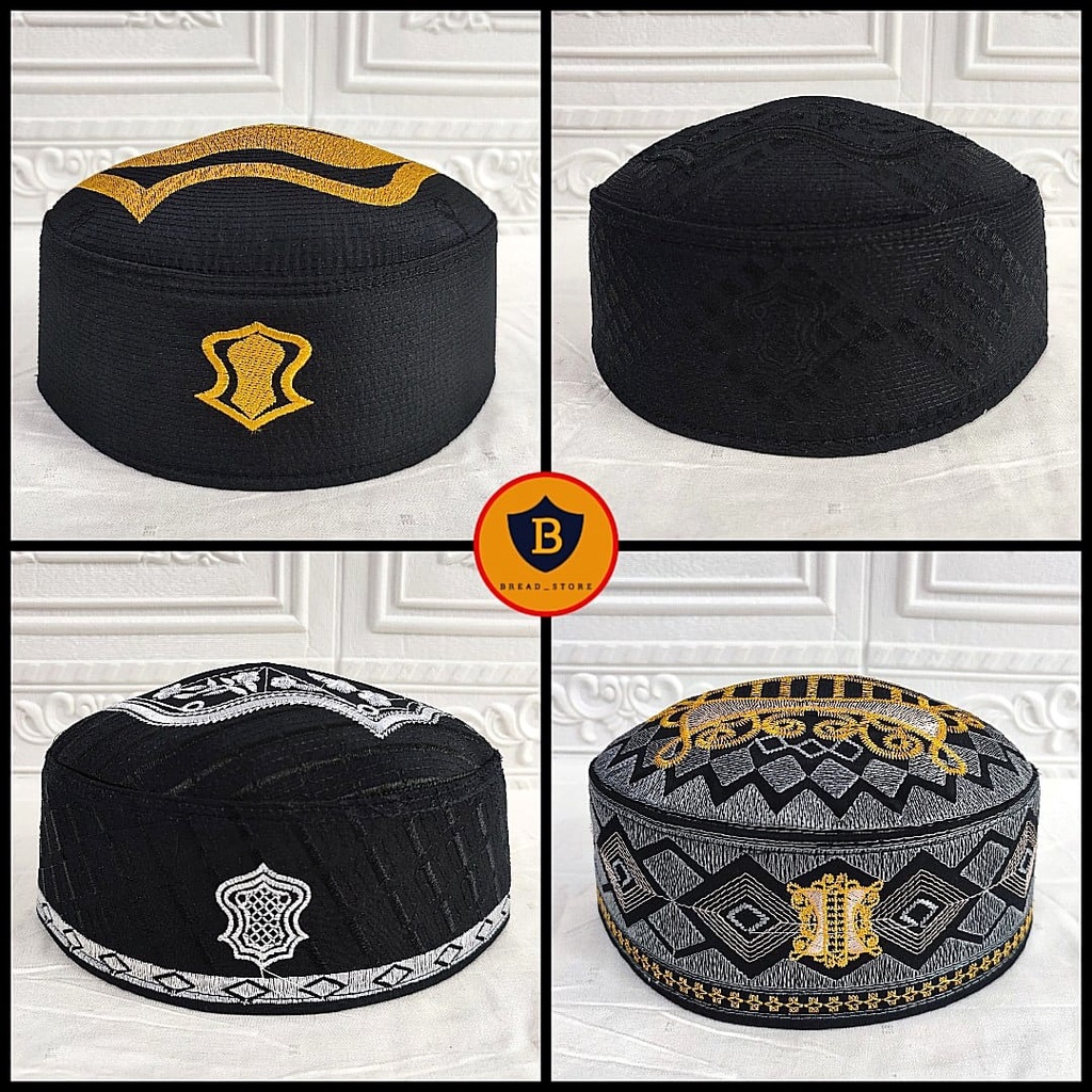 HITAM PUTIH PRIA Bingitss!! Prayer Cap Songkok Skullcap Black Variants ...