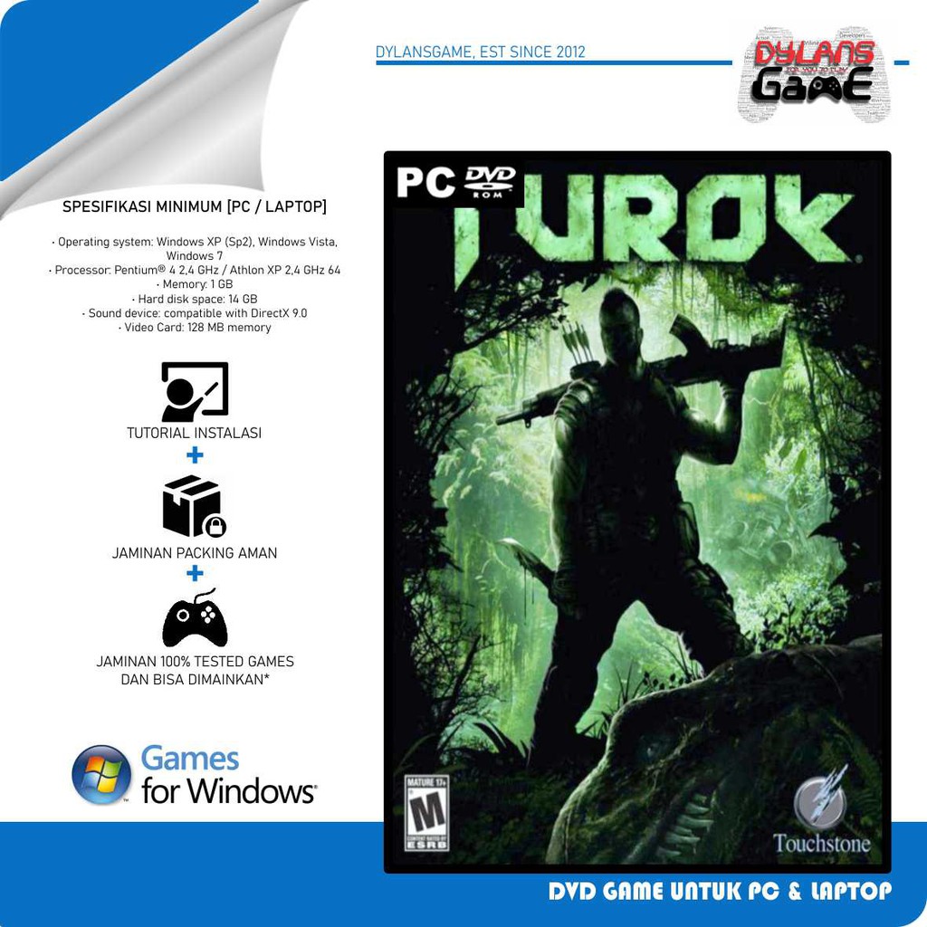 Turok 08 Pc Dvd Game Pc Laptop Shopee Singapore