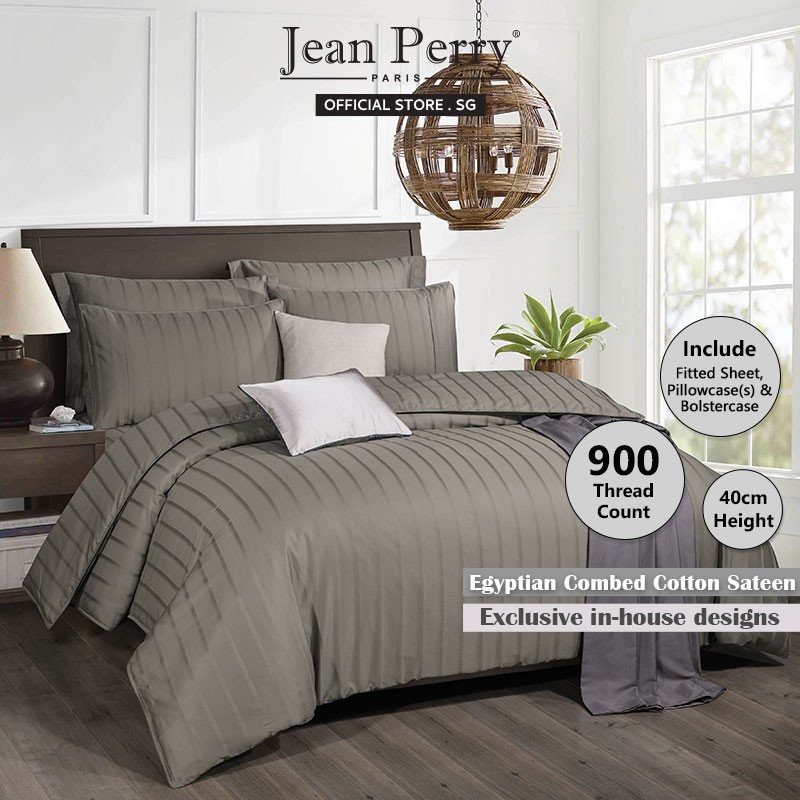 Jean Perry 900TC Egyptian Combed Cotton Sateen Bedsheet ...
