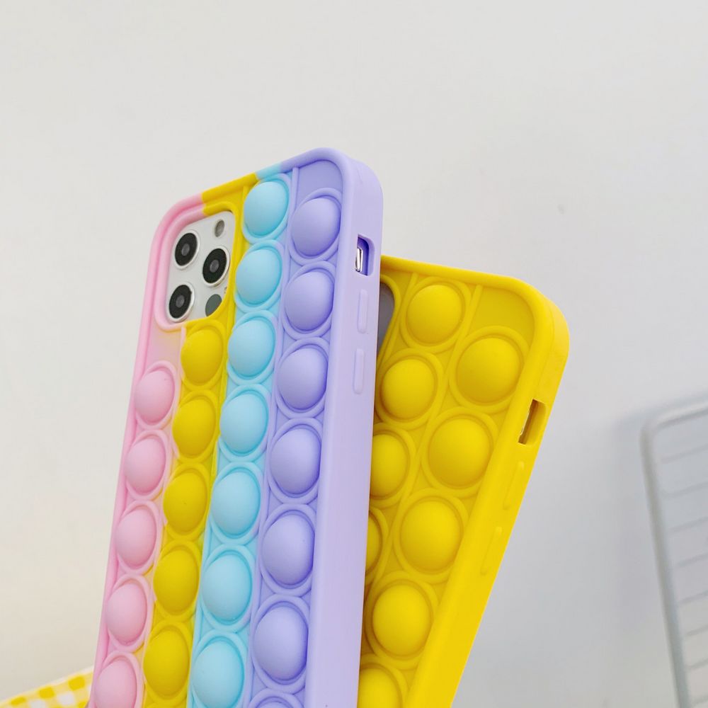 Push It Bubble Phone Case Soft Silicone Toys for Iphone 6 6s 7 8 12 ...