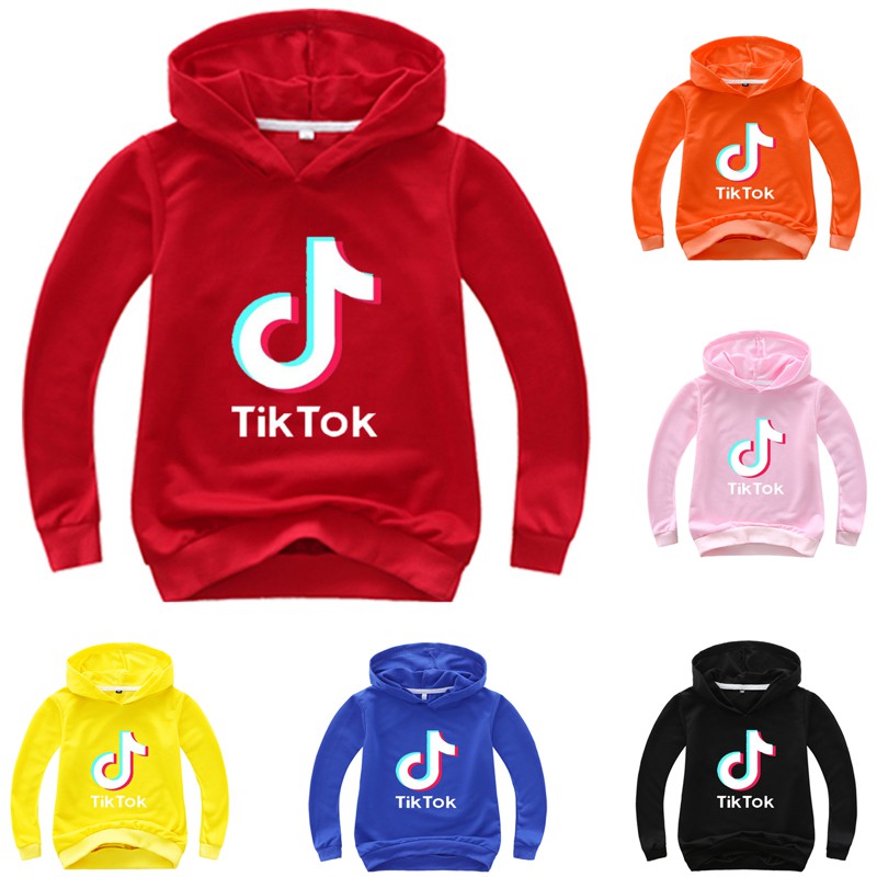 Tiktok Kids Boys Girls Hooded Jacket Outerwear Autumn Hoodies Coat Sweatshirt Tops Shopee Singapore - sale tiktok hoodie roblox