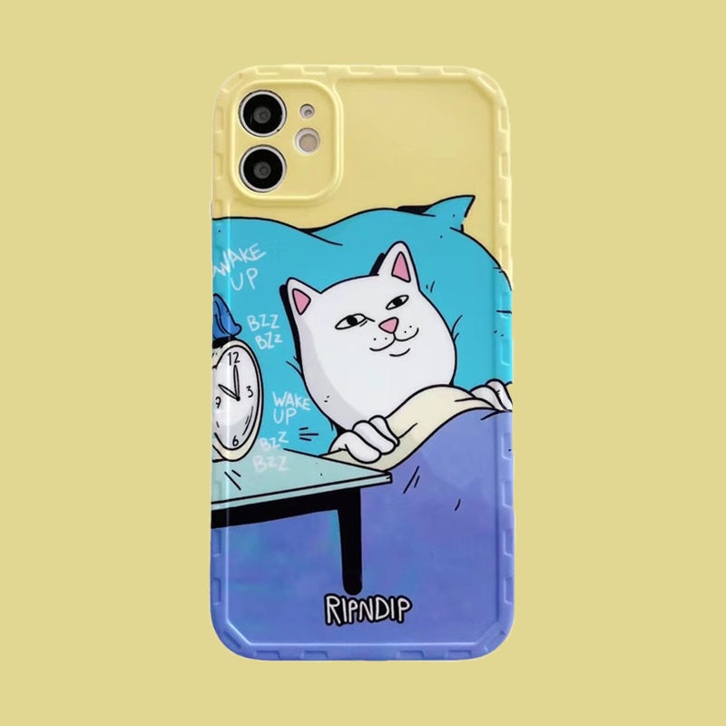 Ripndip Finger Cat Phone Case For Iphone 13 12 11 Pro Xsmax Xr 8p Soft Case Shopee Singapore