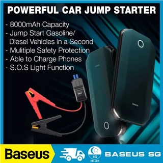Baseus Super Energy Car Jump Starter 8000mAh Emergency Start-up Power Battery Portable -BLACK