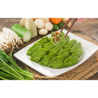 [YOCORN] Spinach Mushroom Dumpling 菠菜蘑菇饺 (24pcs/513g/pkt) - Frozen - Vegetarian Food - 素食