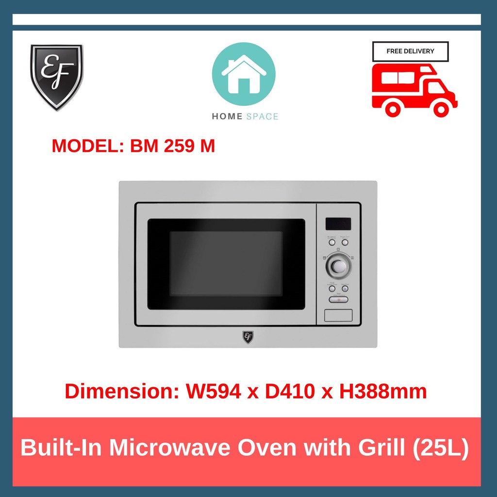EF BuiltIn Microwave Oven with Grill, BM 259 M Shopee Singapore