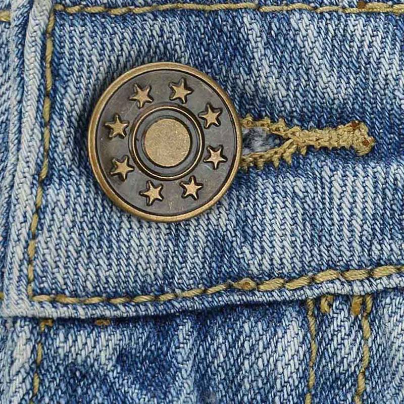 50pcs Set Jeans Buttons Metal Button Snap Buttons Replacement Kit With Rivets Shopee Singapore