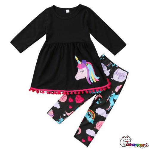 baby girl black long sleeve top