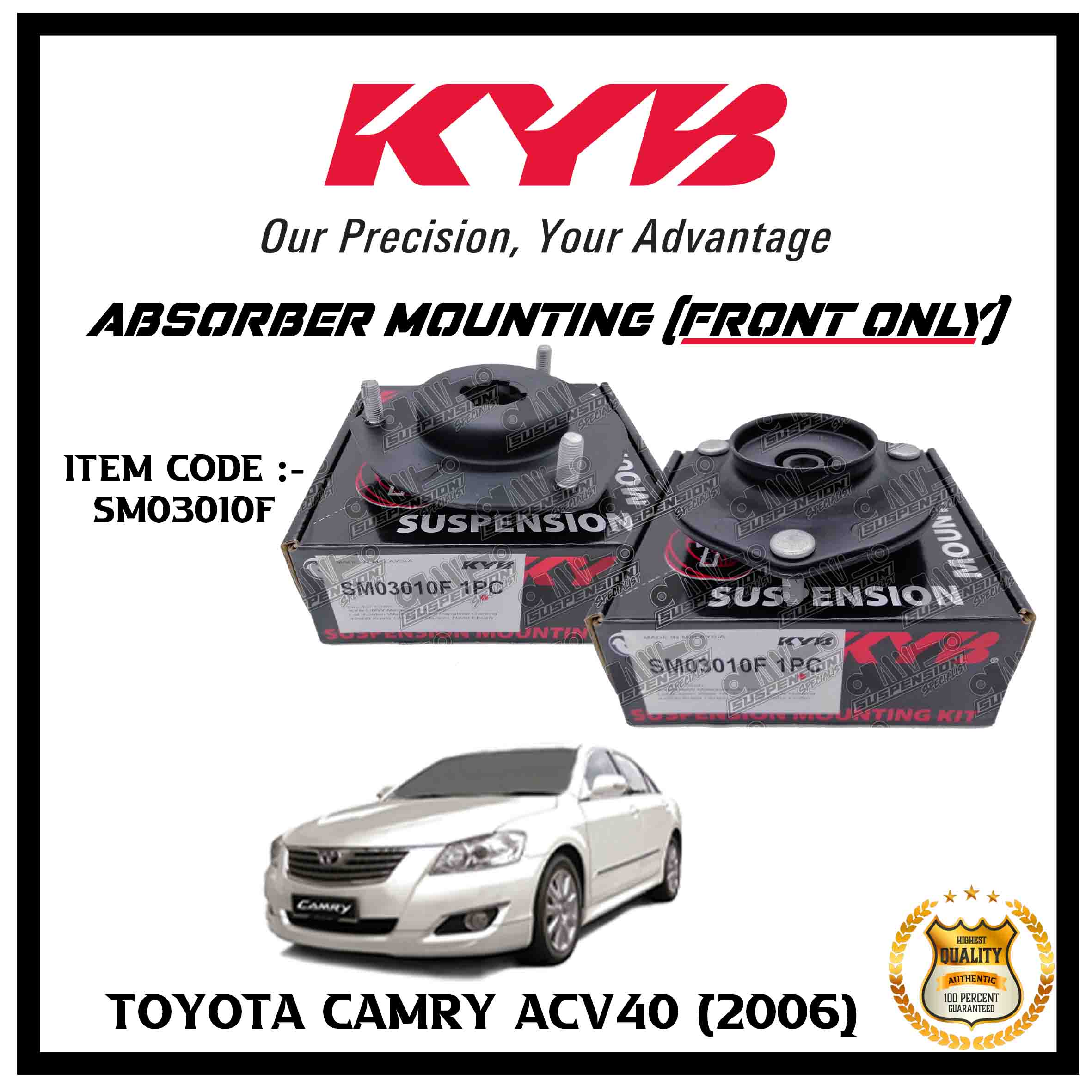 Shop Malaysia Toyota Camry Acv40 2006 Front Absorber Mounting Original Kyb 2pcs Shopee Singapore