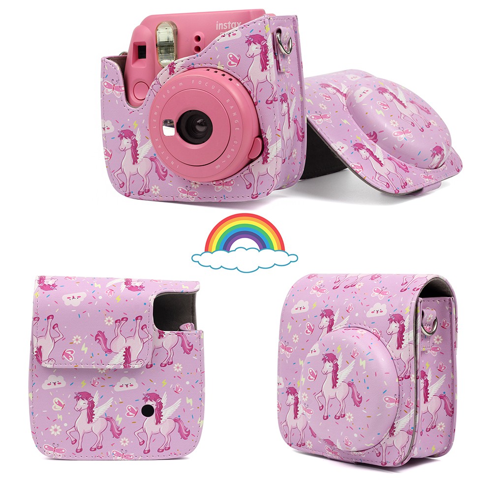 Fujifilm Instax Mini 8 9 Fuji Instant Camera Carry Bag Case Cover Pink Unicorn Shopee Singapore