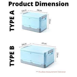 Foldable / Stackable Storage Box Storage Organiser Storage Container Box Easy Storage  / Collapsible / Different Size #8