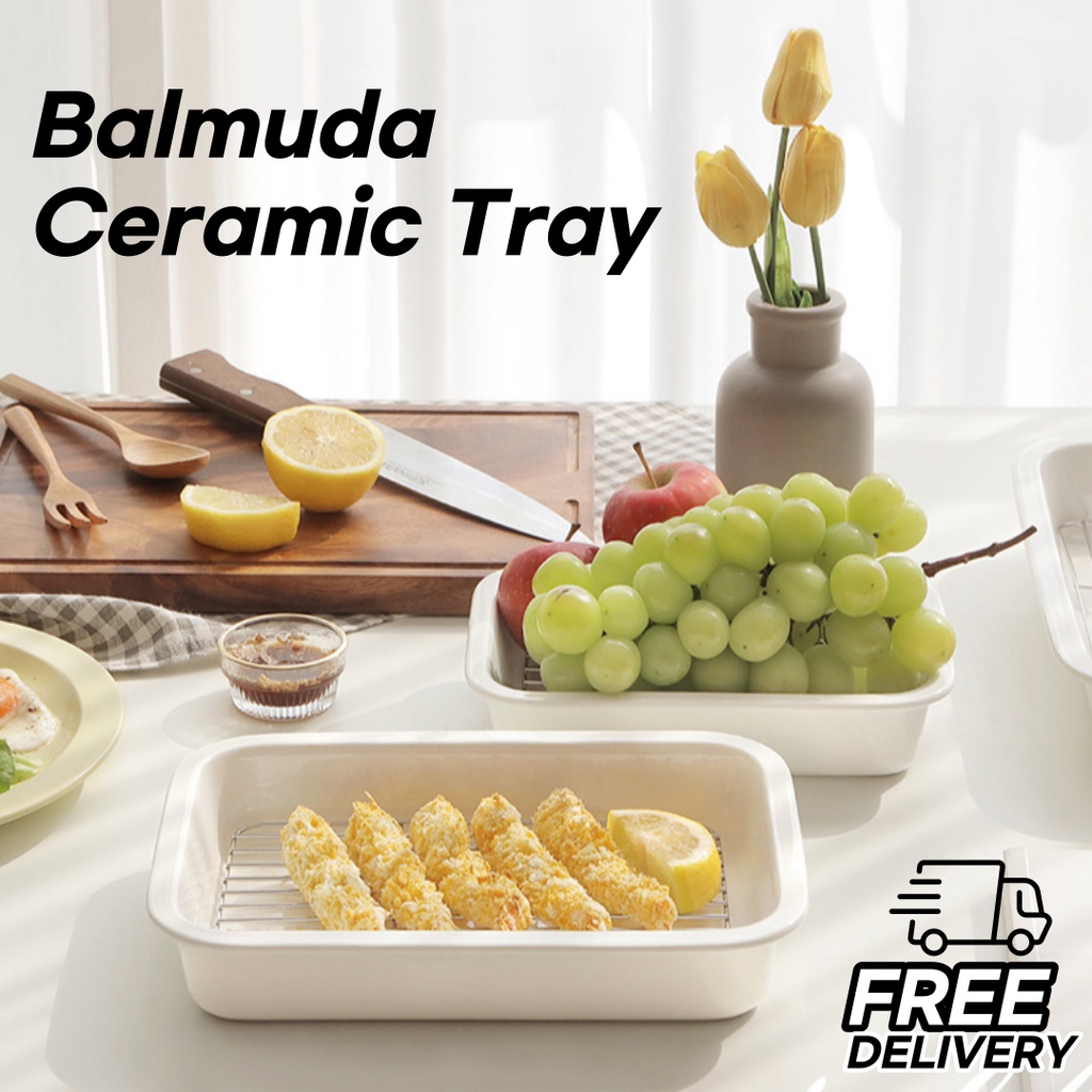 [BALMUDA] CERAMIC TRAY / BALMUDA TOASTER / BALMUDA OVEN / Ceramic tray