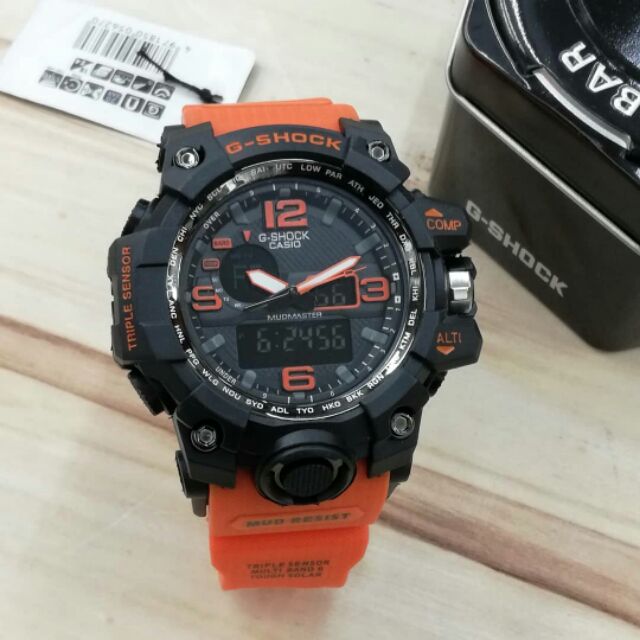 casio mudmaster orange