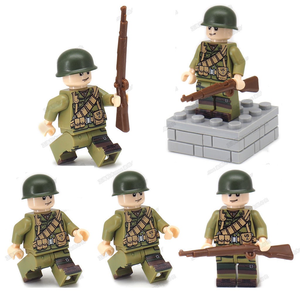Collectibles Military Minifigure WWII Series American Soldier Army  Children's Building Block Toys | Shopee Singapore