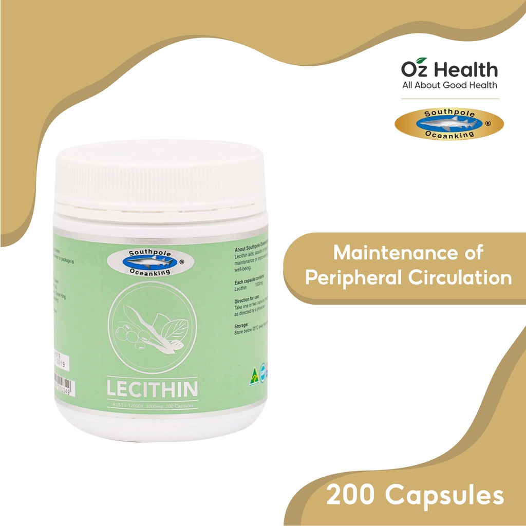 Ocean King Lecithin 1000mg 200s Digestion Heart Health Shopee