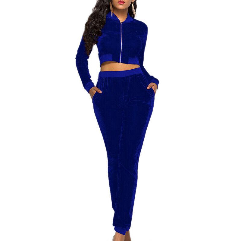 velvet sweatpants set