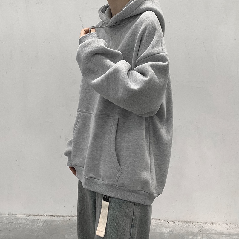 Image of 【COD】Korean Hooded Sweater Men Loose and Comfortable Unisex Hoodies Essentials Hoodie for Men #5