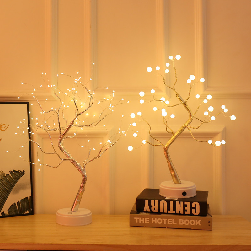 20-100 LEDS Night Light Desk Branch Lamp Tree Twig Home Party Fairy Lights Xmas 