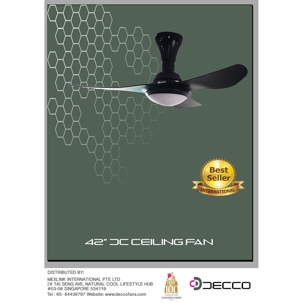 Decco Sydney 42 54 Dc Ceiling Fan Shopee Singapore