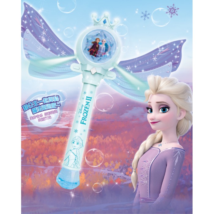 Disney Frozen Bubble Wand Toy Girl Blowing Bubble Machine Big Bubble