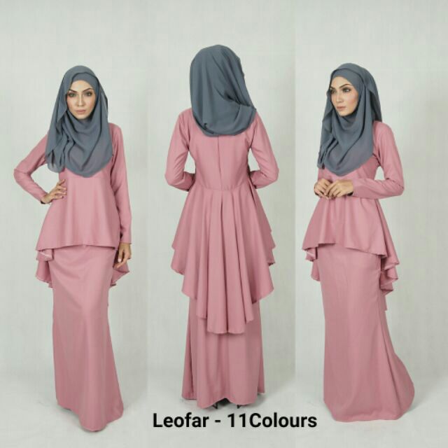 LEOFAR FISHTAIL  KURUNG  Saiz 6XL 10XL Baju  Kurung  