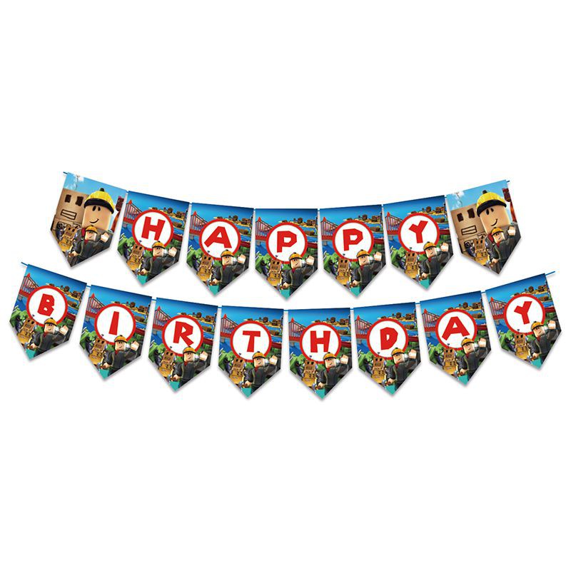 Available 48pcs Set Roblox Birthday Decor Birthday Party Decoration Disposable Party Supplies Kids Fans Decor Kit Birthday Gifts 2021 Baby Boys Girls Home Decor Shopee Singapore - roblox party supplies singapore