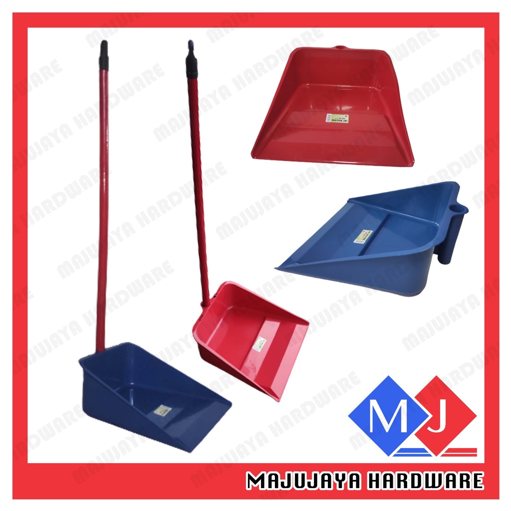 KAYU Dustpan Red Blue Dust Pan Trash Can Set PVC Dustpan Set With
