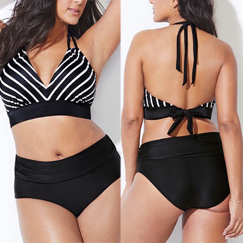 bikini plus size high waist