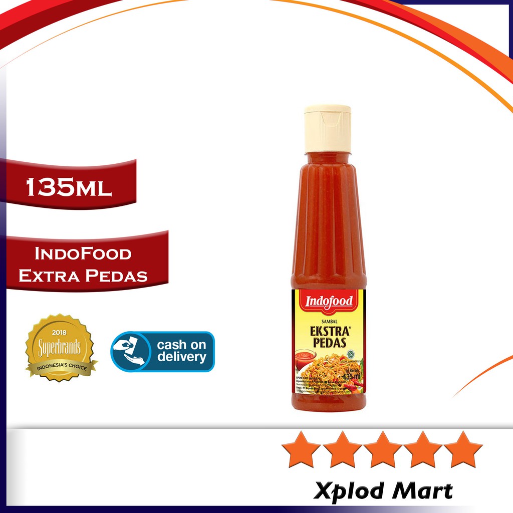 Sambal Indofood Extra Spicy Sambel Indofood Bottle 135ml Sambal Small ...