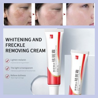 【Ready】 Whitening Cream Dark Spot Corrector Skin Whitening Fade Cream Lightening Blemish Removal Serum Reduces Age Spots Freckles Face Cream 20g