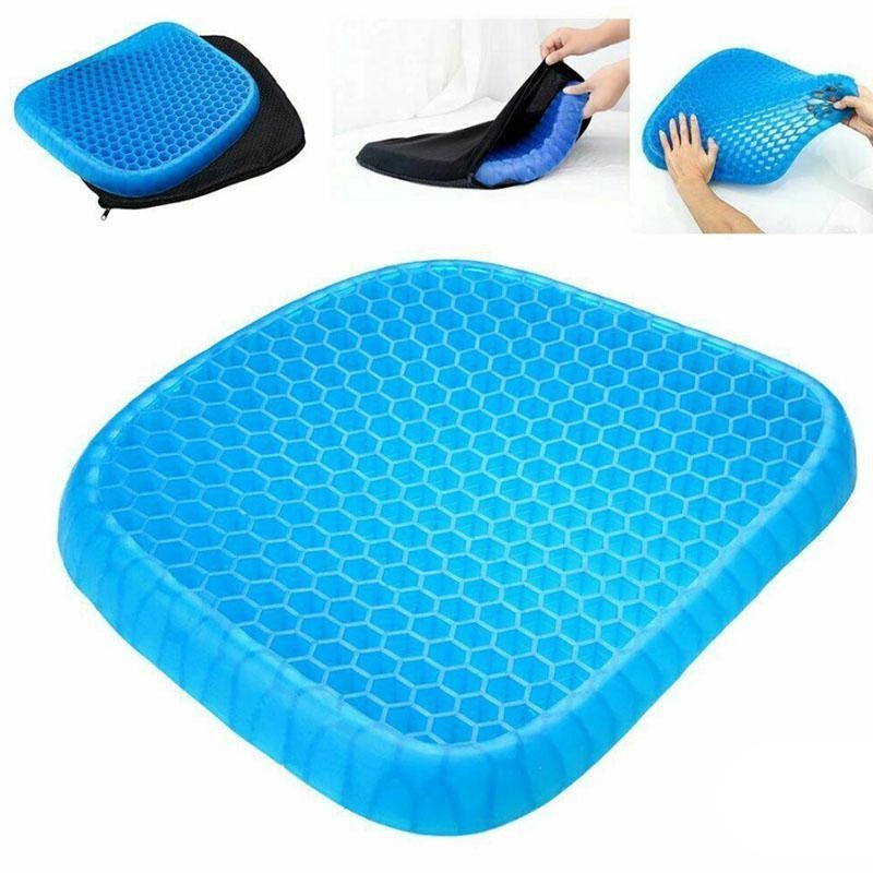 3D Cooling Grid Egg Sitter Gel Flex Car Home Office Seat Cushion Soft
