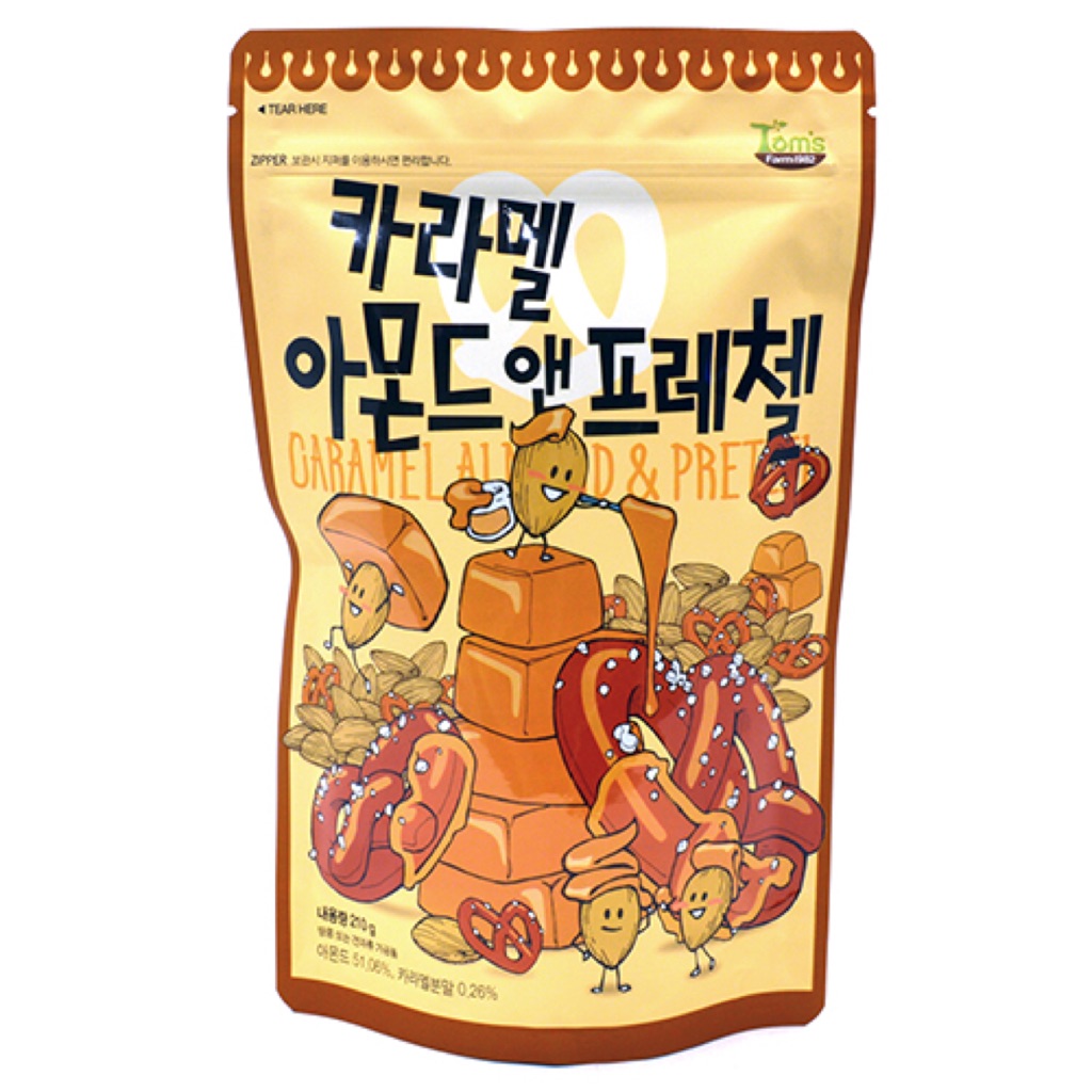 Korean Caramel Almond & Pretzel Shopee Singapore