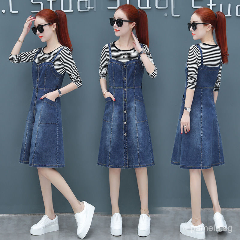 long dungaree dress womens