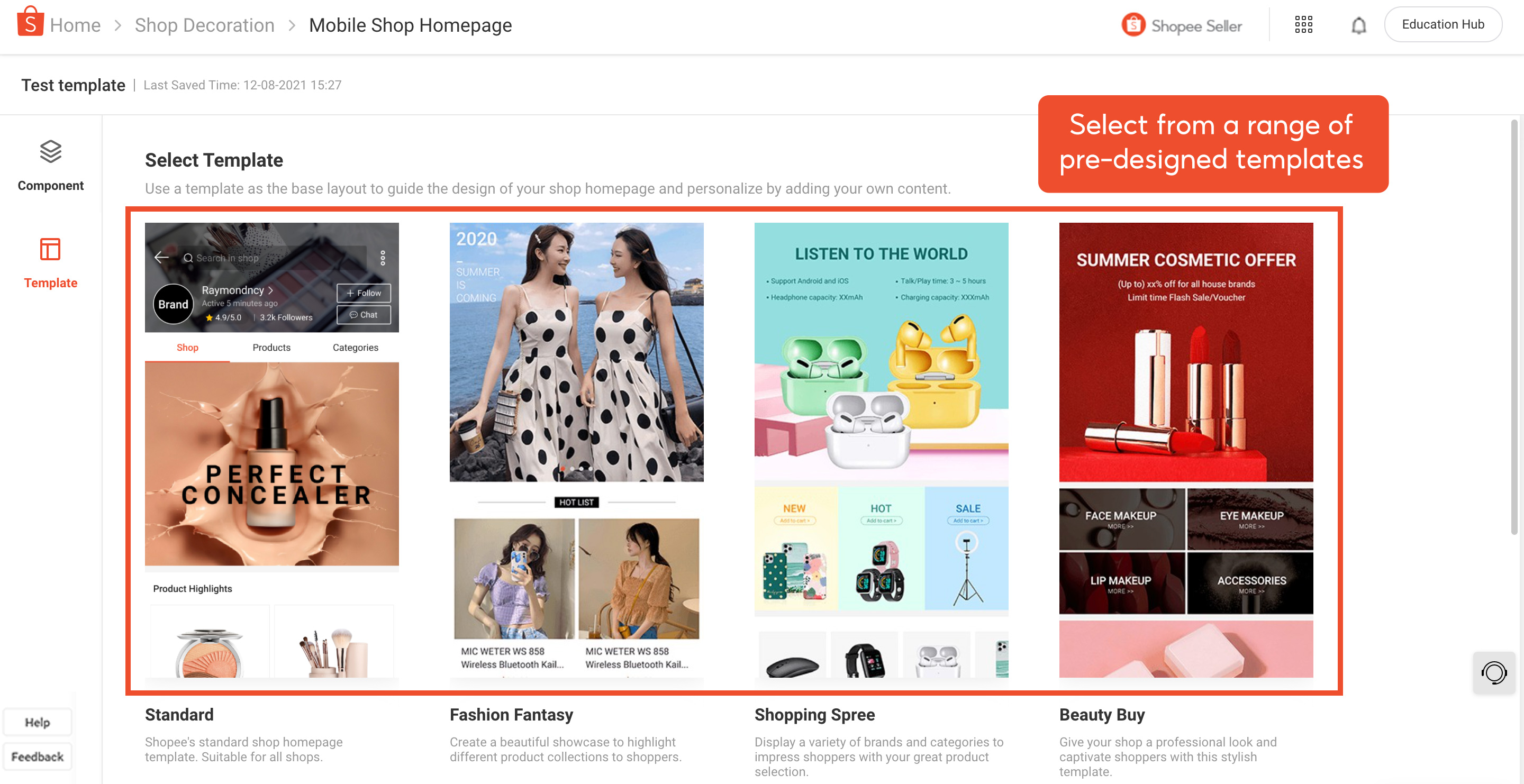 Navigating the Premium Shop Decoration window | Shopee PH Seller ...