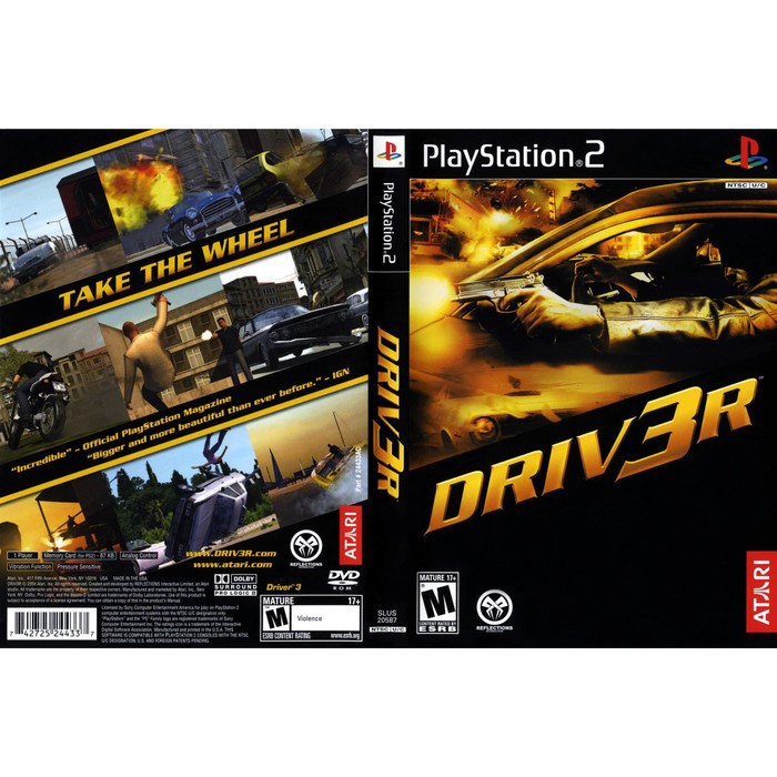 Driv3r Action Genre PS2 Games DVD Disc Shopee Singapore