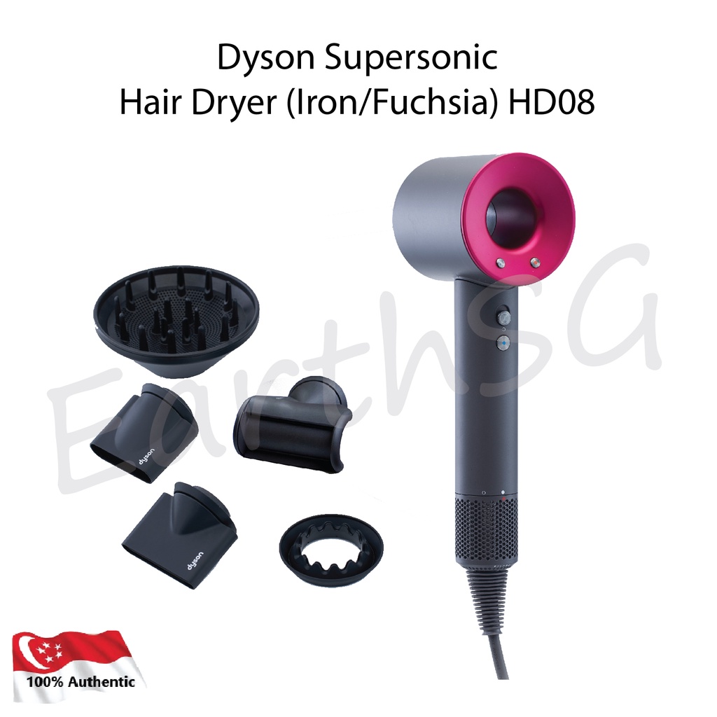 Dyson Supersonic Hair Dryer HD08 (Iron Fuchsia) | Shopee Singapore
