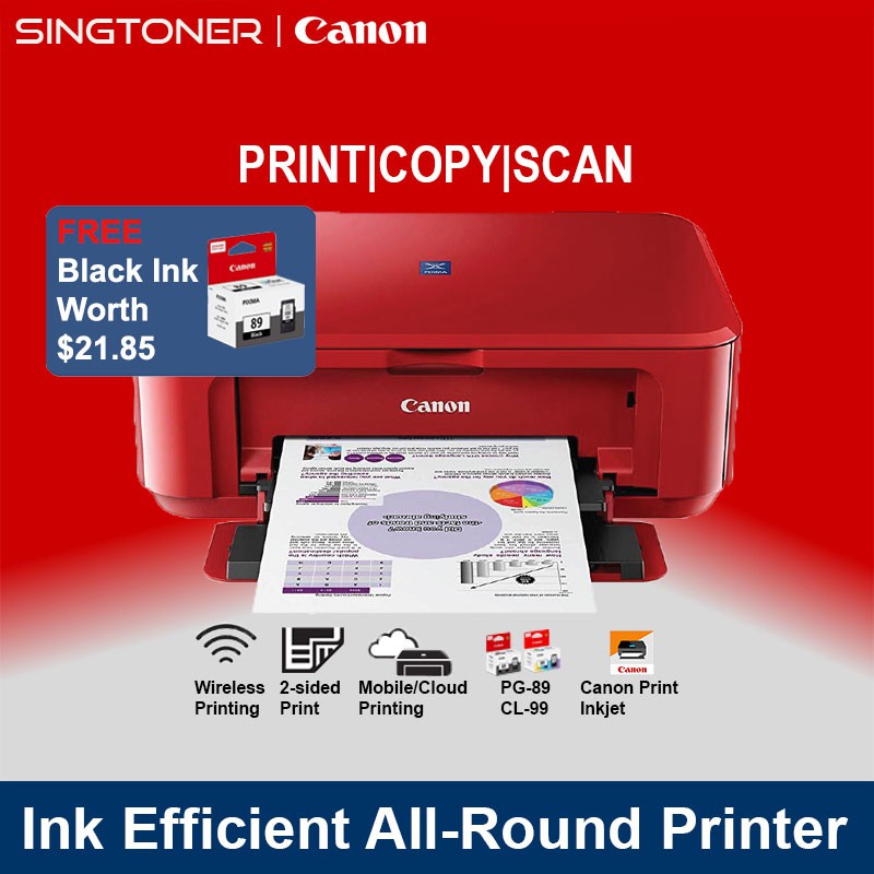Canon PIXMA E3370 Wireless AllInOne Colour Inkjet Printer Color