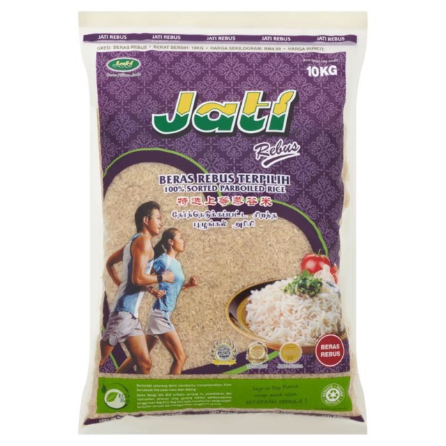 Beras Rebus Jati 100 Sorted Parboiled Rice 10kg Singapore