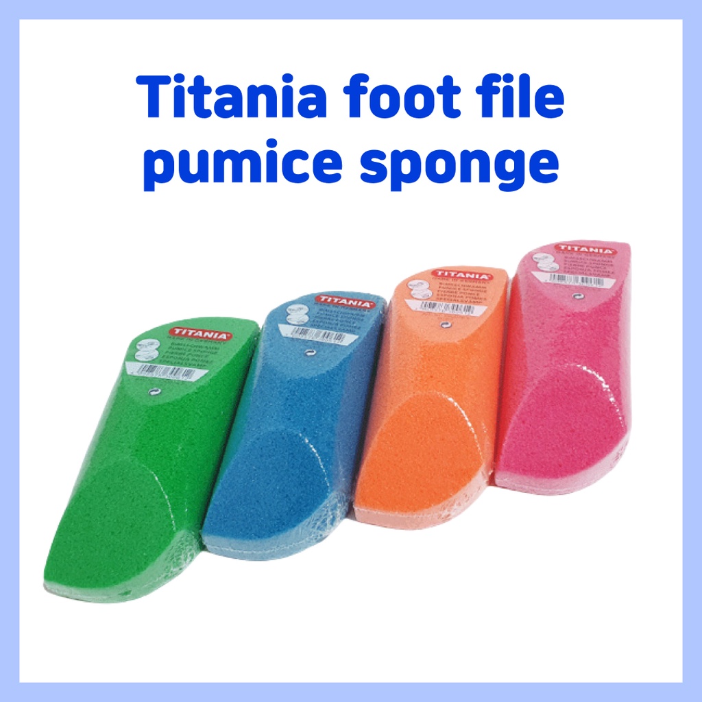 Titania foot file pumice sponge 12g /callus corn remover foot spa