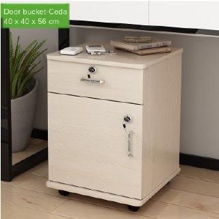 Bedside Cabinet Wood Lock File Cabinet Low Movable Floor Data Cabinet A4 Table 3 Drawers Movable Cabinet Shopee Singapore