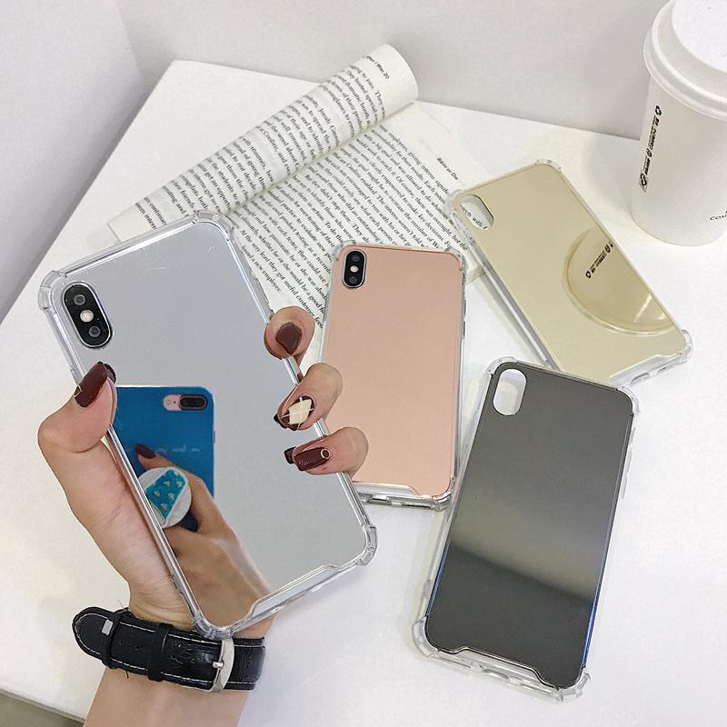 Makeup Mirror Case iPhone 6 6S 7 8 Plus Shockproof Soft Cover iPhone X XS Max XR iPhone 12 13 Pro Max 12 Mini