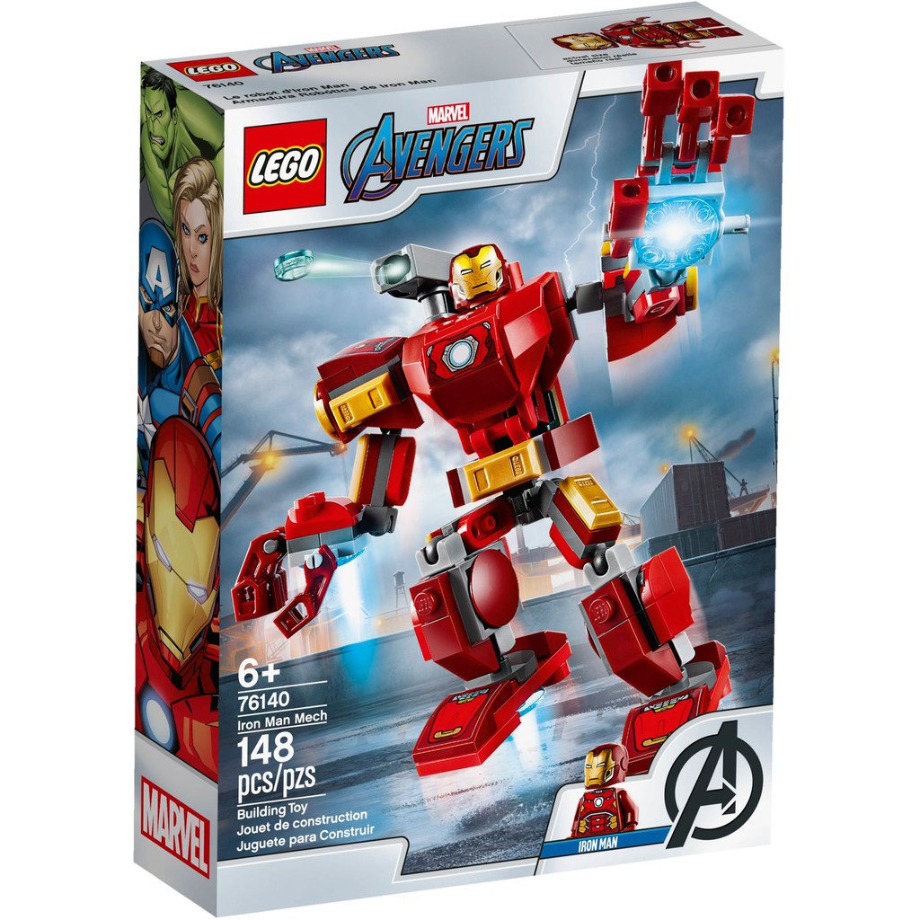 LEGO Super Heroes Avengers Iron Man Mech 76140 | Shopee Singapore