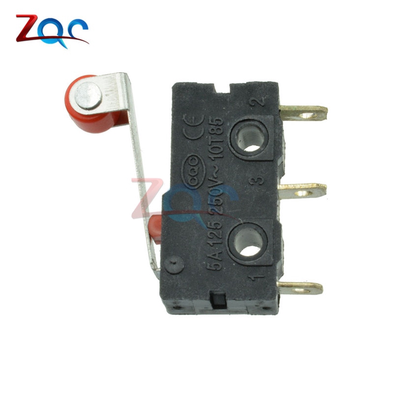 2Pcs KW12-3 KW12 Micro Roller Lever Arm Normally Open Close Limit Switch