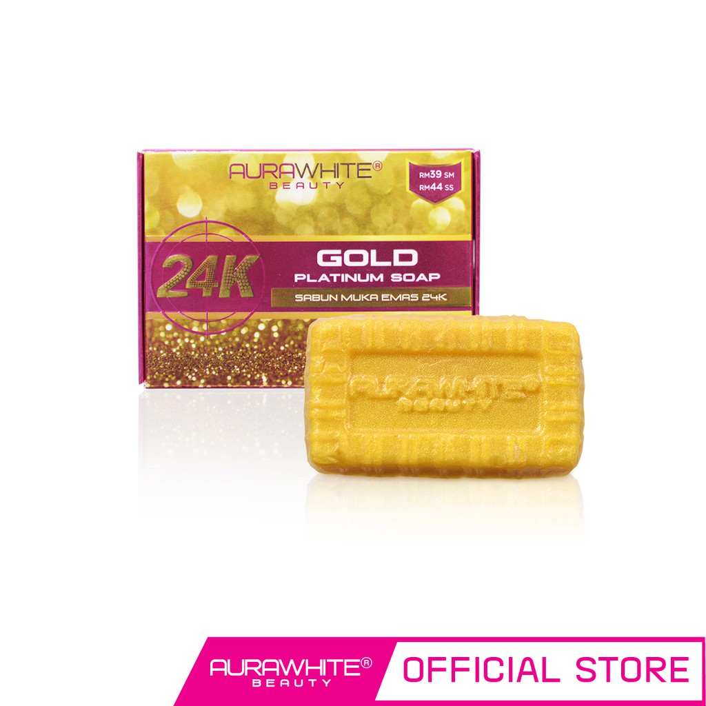 Aurawhite 24k Gold Platinum Soap Shopee Singapore