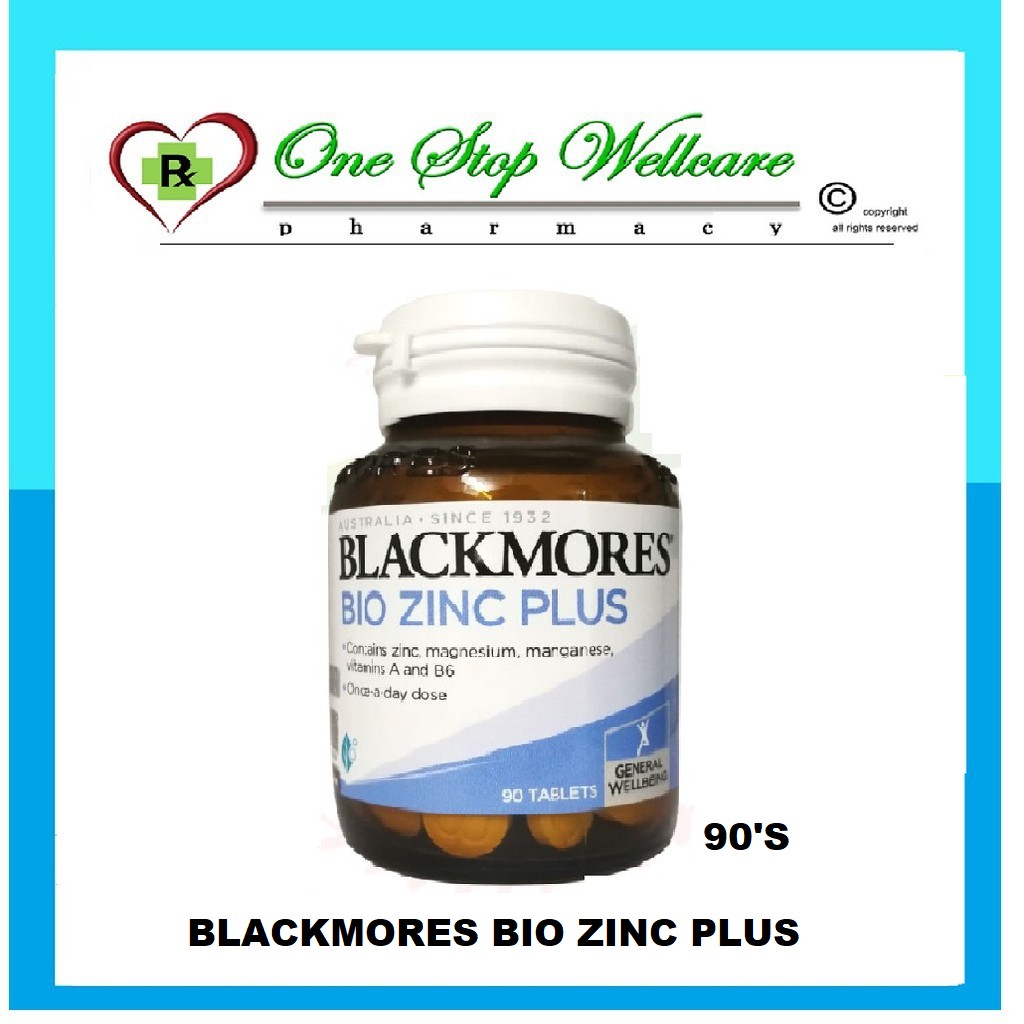 Blackmores Bio Zinc Plus 90 S 2x90 S Exp 06 2023 Shopee Singapore