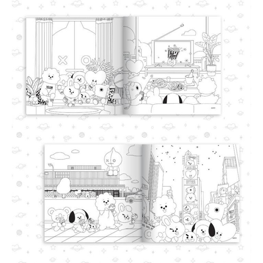 Bt21 Coloring Book Shopee Singapore