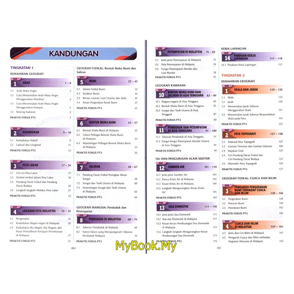 Myb Rujukan Book Note Return Pt3 Levels 1 2 3 Kssm Geography Sasbadi Shopee Singapore