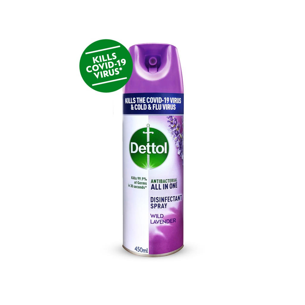 Dettol Disinfectant Spray Lavender 450Ml Shopee Singapore
